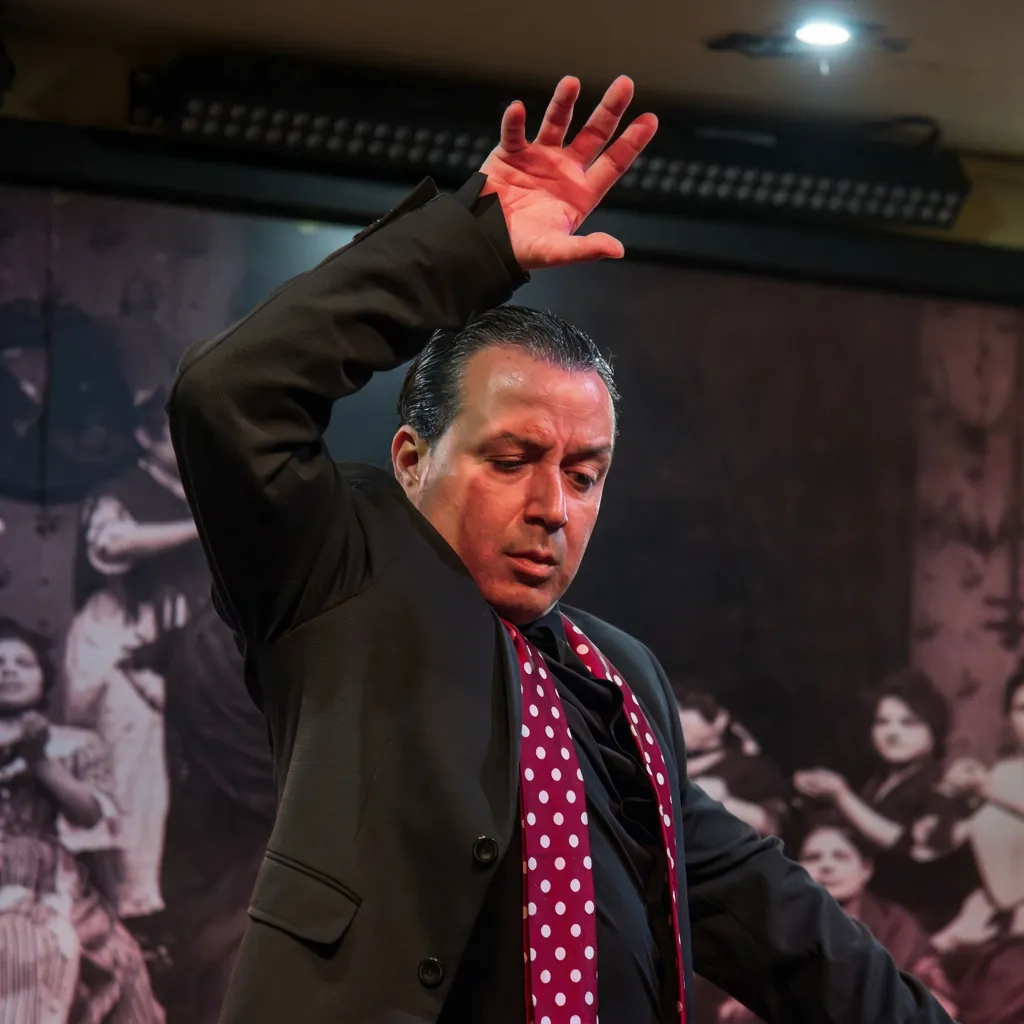 Bailaor flamenco en el escenario